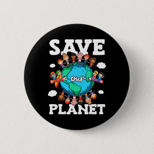Rett unseres Planeten Natur Advocacy Awareness Ear Button
