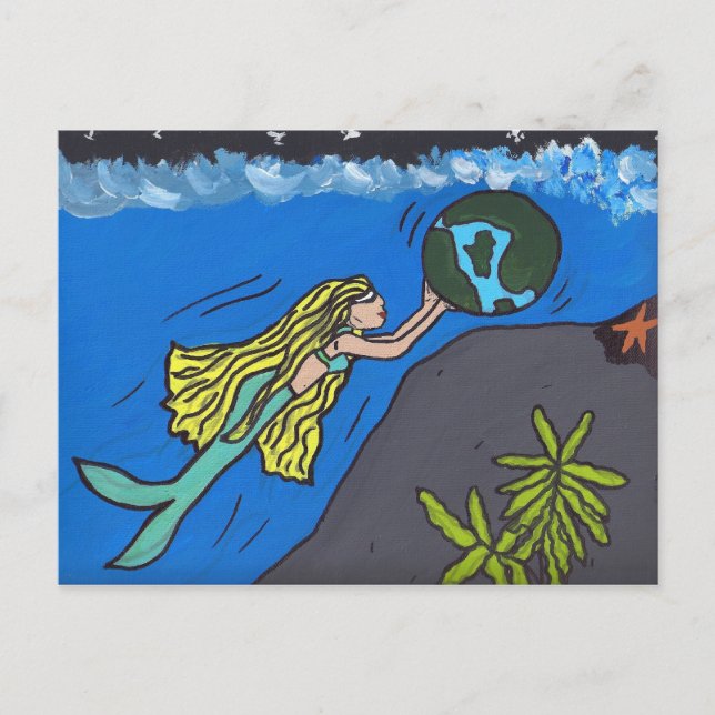 RETT UNSERES PLANETEN POSTKARTE (Vorderseite)