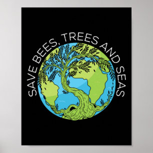 Rett von Bienen und Klimawandel Poster