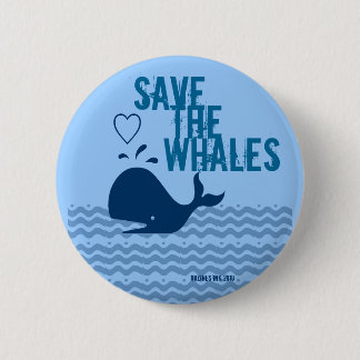 Rett Wale - umweltbewusst Button