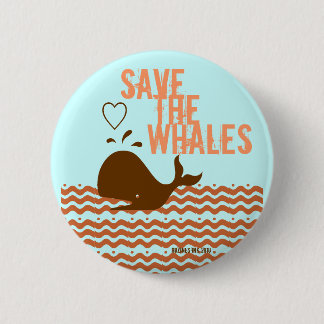 Rett Wale - umweltbewusst Button