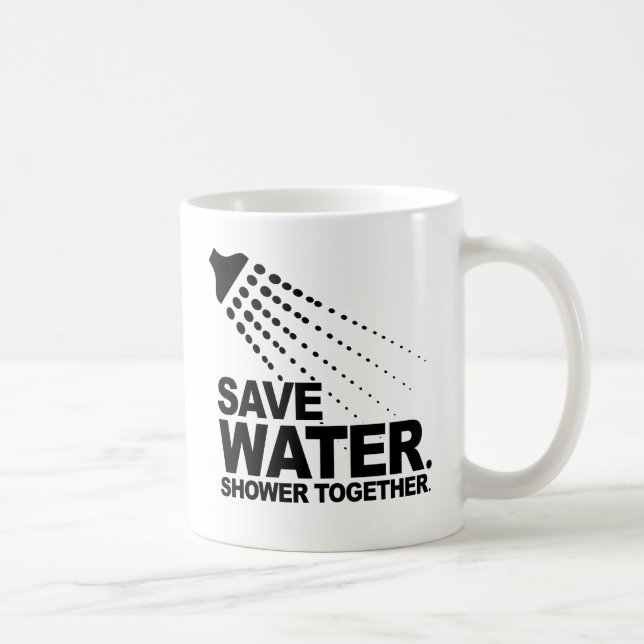 RETT WASSER. DUSCHE ZUSAMMEN. TASSE (Rechts)