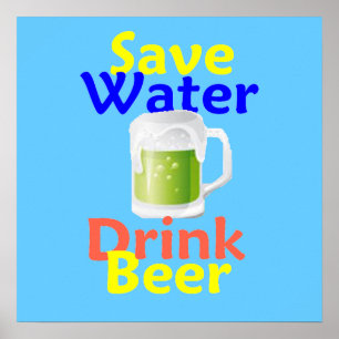 Rett Water Drink Biere POSTER drucken