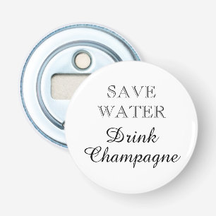Rett Water Drink Champagner komisch magnetisch Flaschenöffner