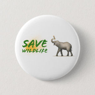 Rett Wildtiere, Mutter Natur Button