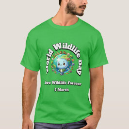 Rett Wildtiere. Welttag der Wildtiere T-Shirt