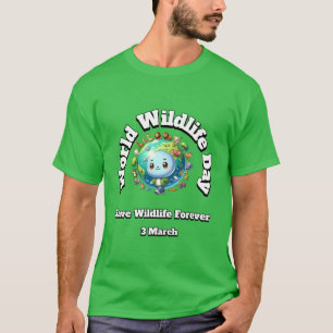 Rett Wildtiere. Welttag der Wildtiere T-Shirt