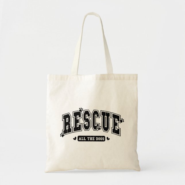 Rette alle distressed Hunde Tragetasche (Vorne)
