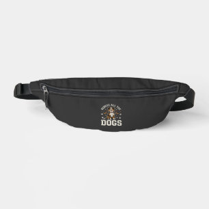 Rette alle Hunde Vintage Hund Bauchtasche