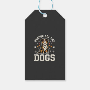 Rette alle Hunde Vintage Hund Geschenkanhänger