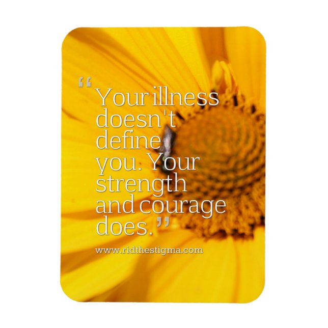 Rette das Stigma auf psychische Erkrankungen. Magn Magnet (Vertikal)