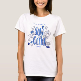 Rette-den-Ozean-Damen-T-Shirt T-Shirt