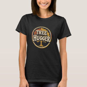 Rette die Bäume Naturliebhaber Retro Baum-Umarmer- T-Shirt