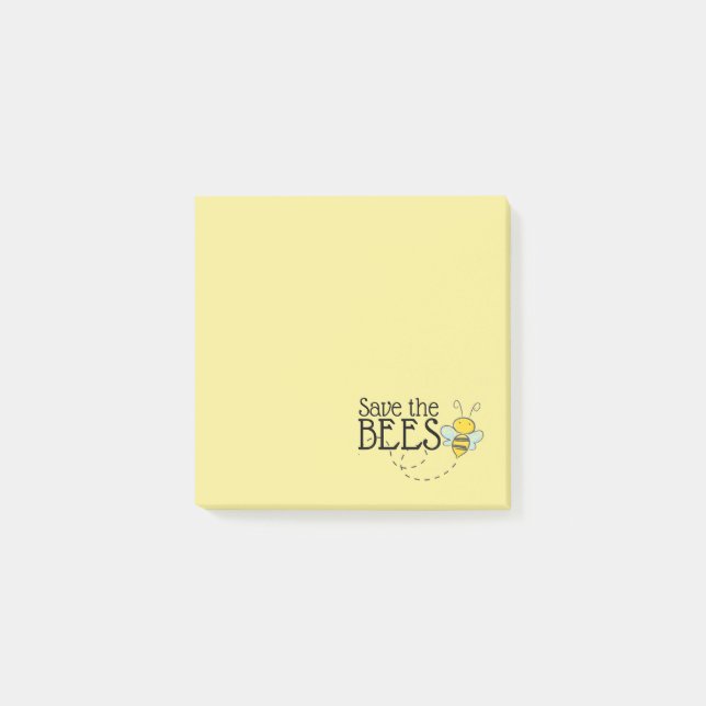 Rette die Bienen Post-It Notizen (Vorderseite)