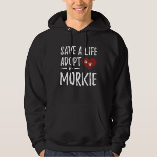 Rette ein Leben Adoptiere einen Morkie für Rettung Hoodie
