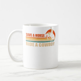 Rette ein Pferd, reite einen Cowboy-Reitpferd Kaffeetasse