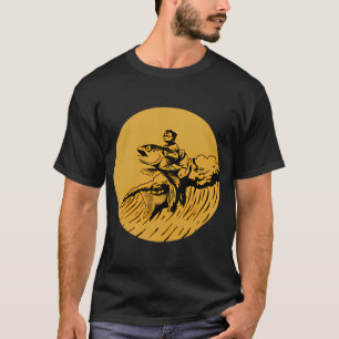 Rette ein Pferd, reite einen Fisch (gelb) T-Shirt