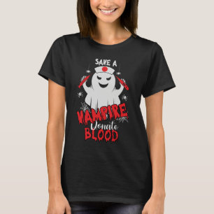 Rette einen Vampir, spende Blut_ Halloween T-Shirt