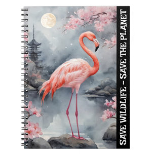 Rette Flamingo - Rette die Wildnis und den Planete Notizblock