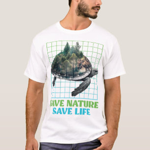Rette Natur geschützte Arten Umwelt Kopie Cop T-Shirt
