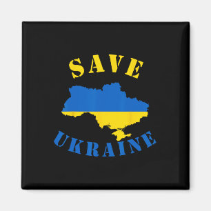 Rette Ukraine T-Shirt Ein Ukrainisches T-Shirt Magnet