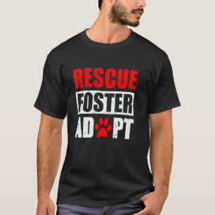 Retten Adoptieren Fördern Hundeadoption Vintage Ha T-Shirt