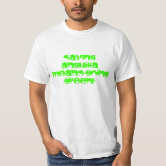 Retten Anguilla-Durchschnitte gehenden GRÜNS! T-Shirt