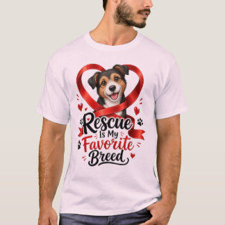 Retten ist meine Lieblingsrasse Hunde-Liebhaber T- T-Shirt
