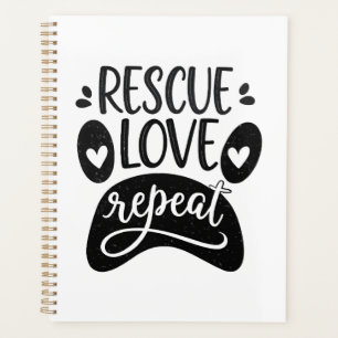 Retten Liebe Wiederholen Hundepfoten-T-Shirt Planer
