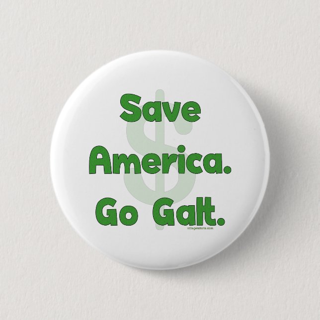 Retten Sie Amerika gehen Galt Button (Vorderseite)