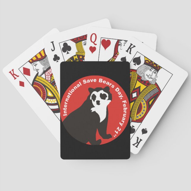 Retten Sie Andenbären Spielkarten (Rückseite)