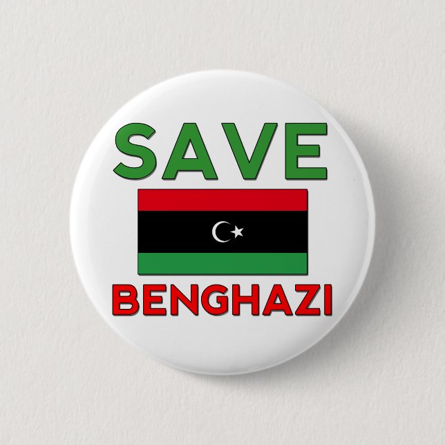 Retten Sie Banghazi Button (Vorderseite)