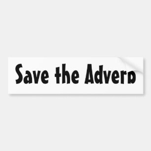 Retten Sie das Adverb Autoaufkleber