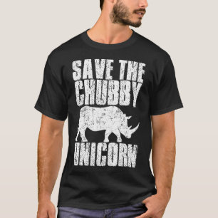 Retten Sie das Chubby Rhinounicorn-T-Shirt T-Shirt