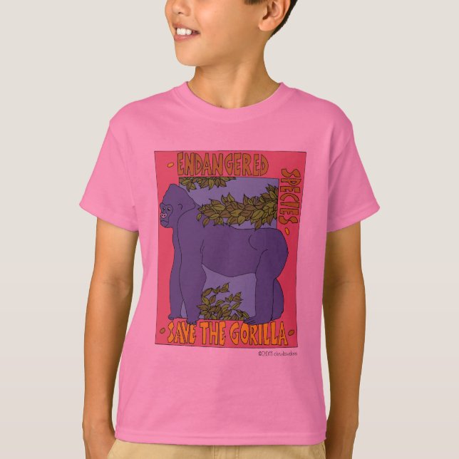 Retten Sie das Gorilla-T-Shirt T-Shirt (Vorderseite)