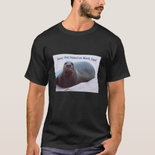 Retten Sie das hawaiische Mönch-Siegel-T-Shirt T-Shirt