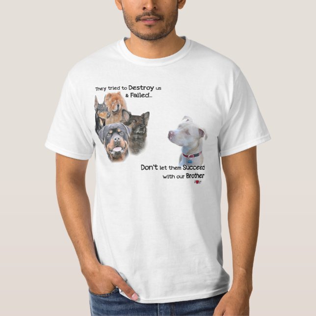 Retten Sie das Pitbull T-Shirt (Vorderseite)