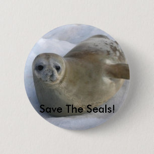 Retten Sie das Siegel! Knopf Button