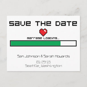 Retten Sie das Spiel - Videospiel-Art Ankündigungspostkarte