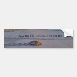 Retten Sie dem Seeschildkröte… Ausschalten die Autoaufkleber