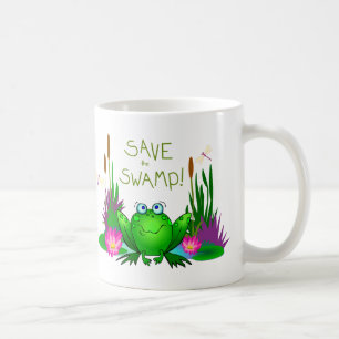 Retten Sie dem Twitchy Sumpf den Frosch Kaffeetasse