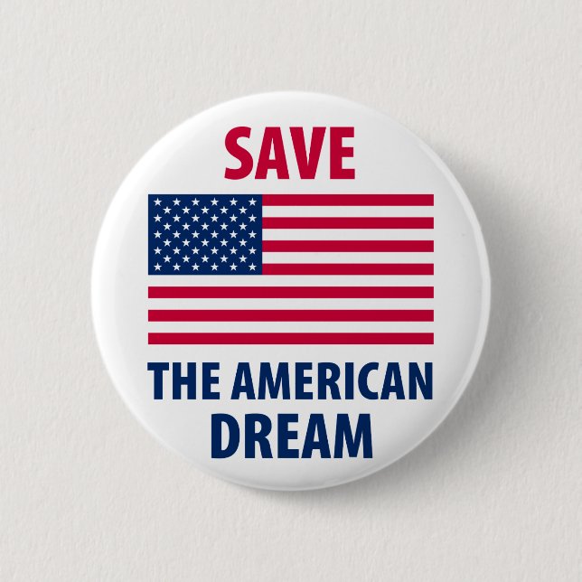 Retten Sie den amerikanischen Traum Button (Vorderseite)