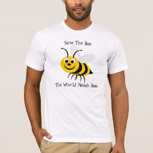 Retten Sie den Bienen-Entwurf T-Shirt