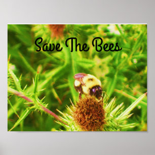 Retten Sie den Bienen Plakat