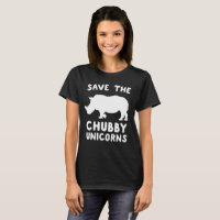 Retten Sie den Chubby Unicorns niedlichen T -