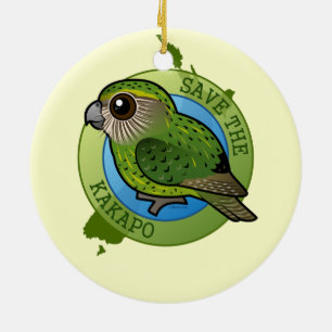 Retten Sie den Kakapo Keramik Ornament