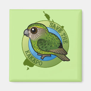 Retten Sie den Kakapo Magnet