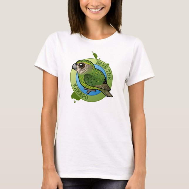 Retten Sie den Kakapo T-Shirt (Vorderseite)
