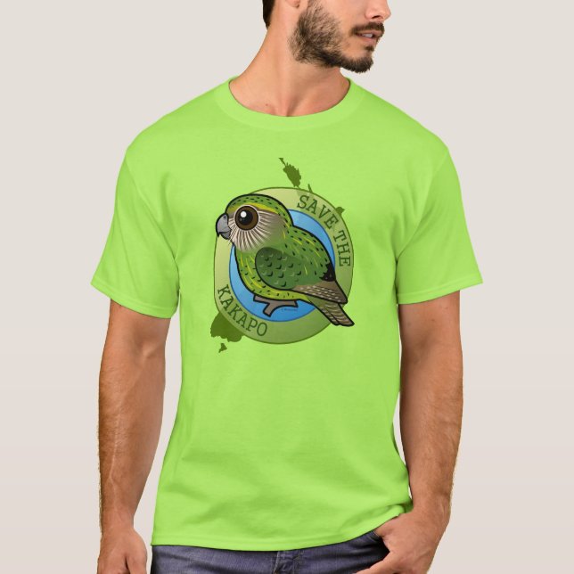 Retten Sie den Kakapo T-Shirt (Vorderseite)