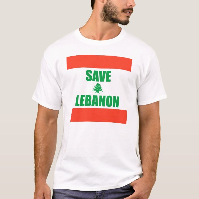 Retten Sie den Libanon T-Shirt (Vorderseite)